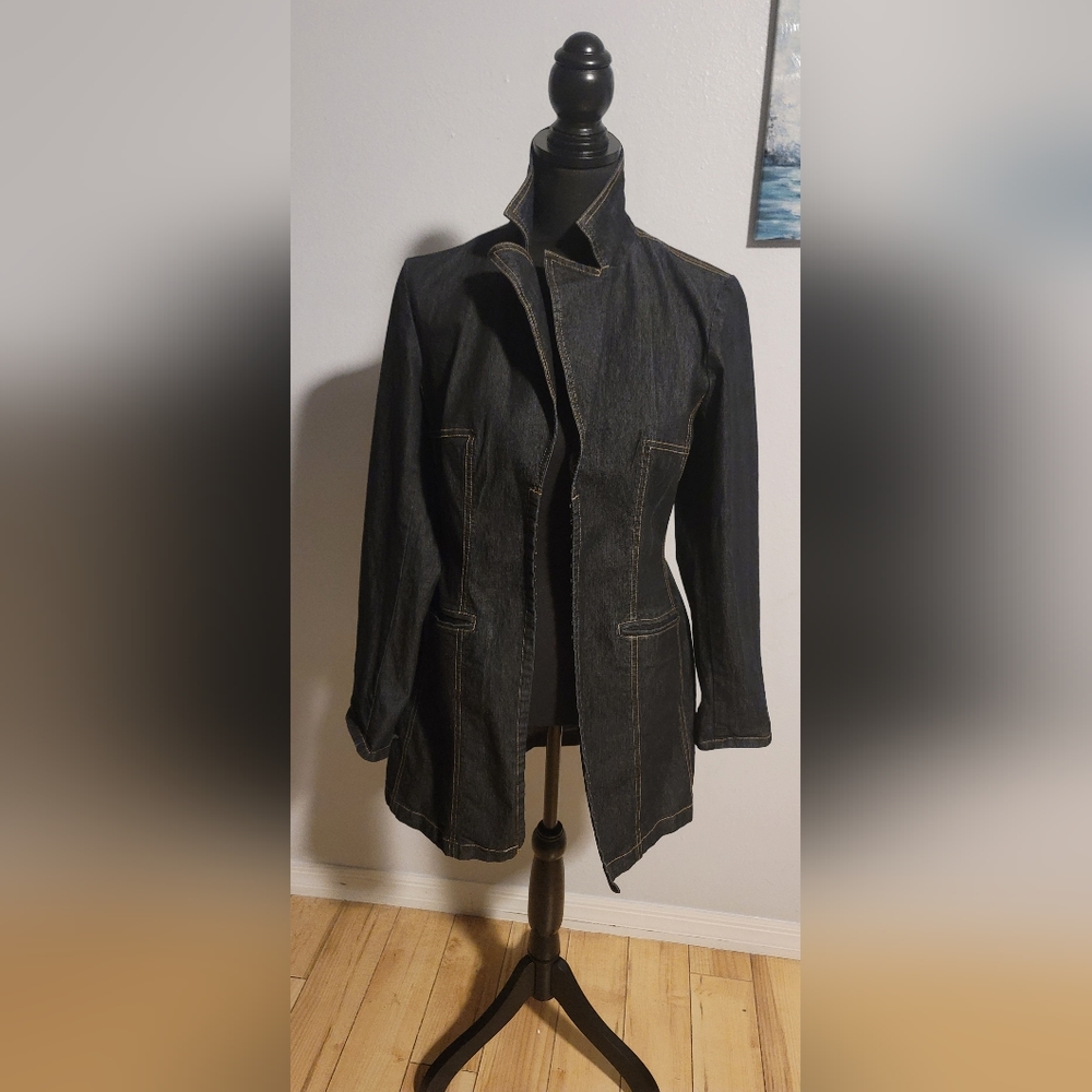 Beautiful Stylish Bisou Bisou Jean Jacket Long Sleeve